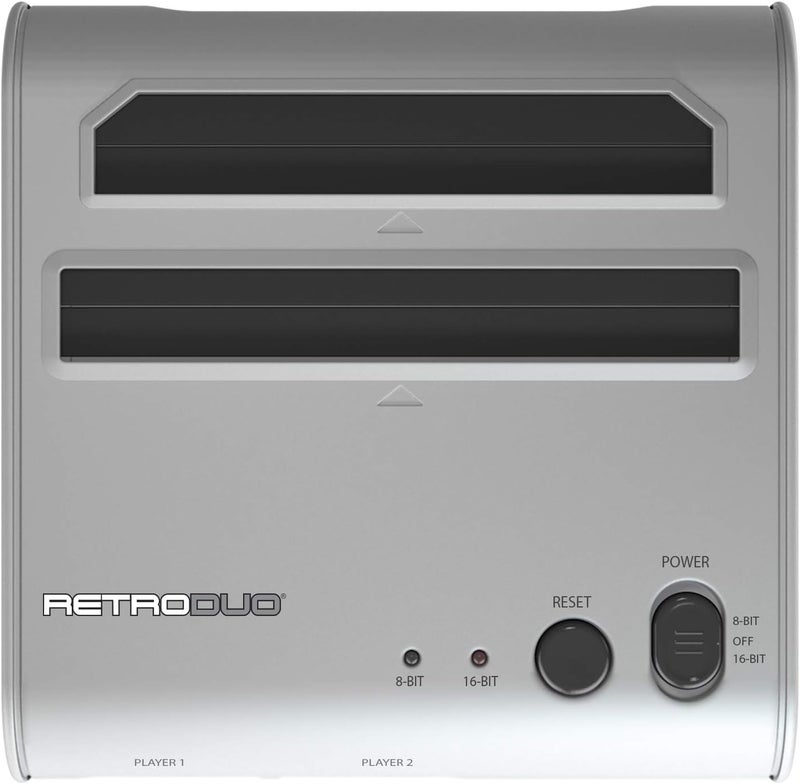 Retro Bit Retro-Bit Retro Duo 2 In 1 Console System for NES and SNES Games - Silver/Black - Image 5